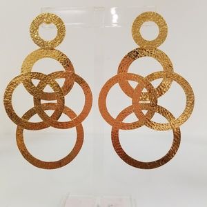 Gold earrings